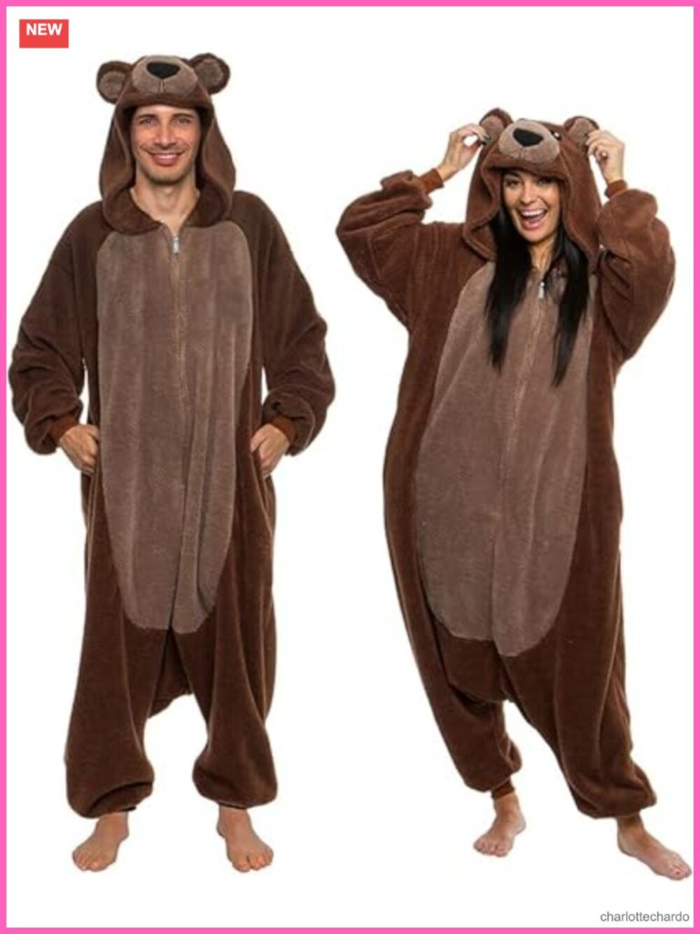 Sherpa Bear Onesie Adult Costume Plush Teddy One Piece Pajama Cosplay Suit